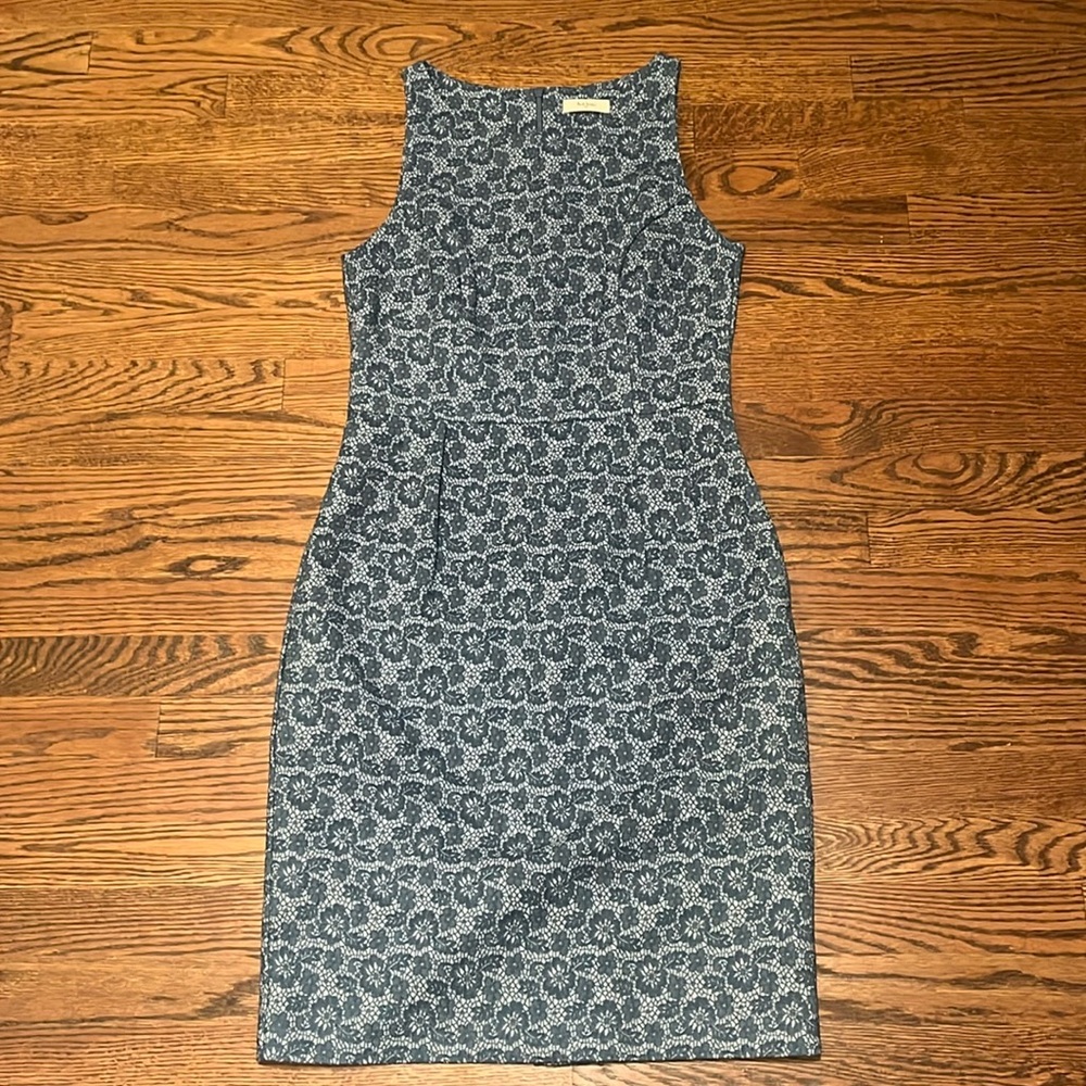 Paul Smith Paul Blue Floral Midi Dress - Size 6 (European Size 42)